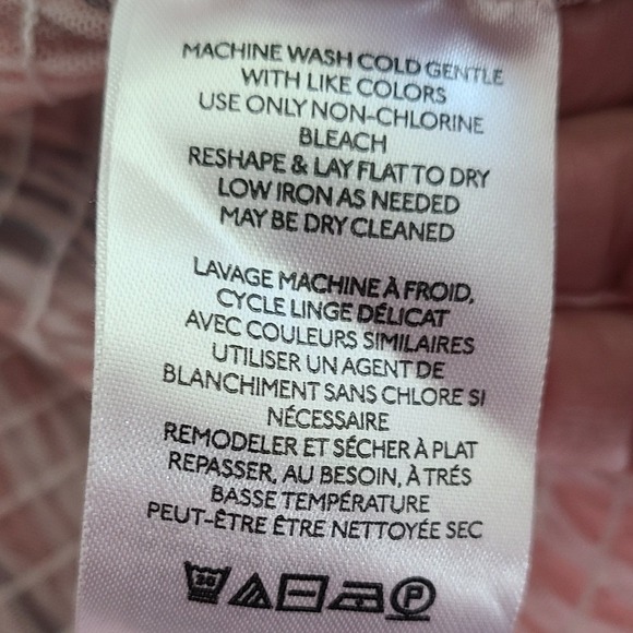 Anthropologie Coquette Smocked Square Neck Blouse Large Long Sleeve Pink Fairy - Picture 12 of 13